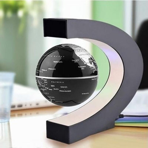Floating Magnetic Globe LED World Map